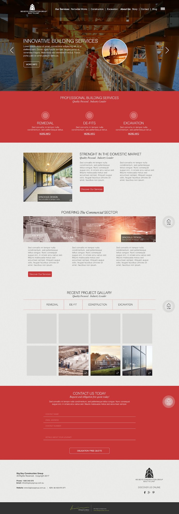 bbcg website design
